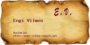 Engi Vilmos névjegykártya
