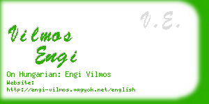 vilmos engi business card